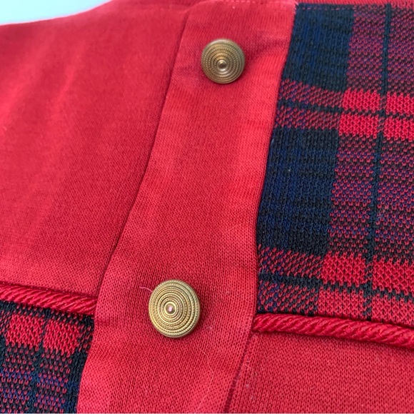 v i n t a g e :: Slouchy Plaid Grunge Granny Knit Sweater - Picture 4 of 10